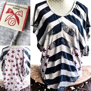FRENCH CONNECTION Stars and Stripes Top